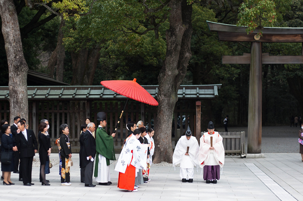 明治神宫的传统婚礼